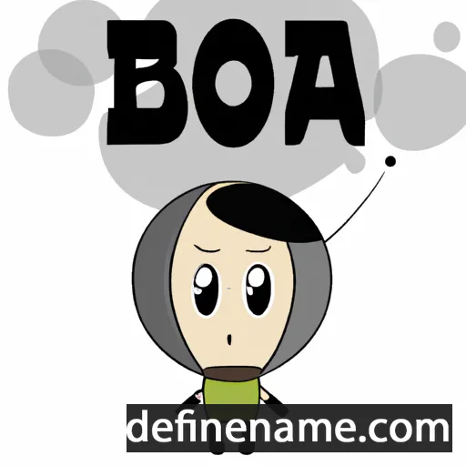 cartoon of the name Boba