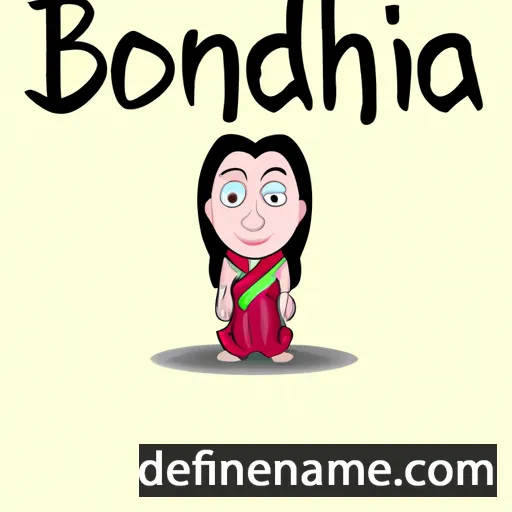 cartoon of the name Bodhana