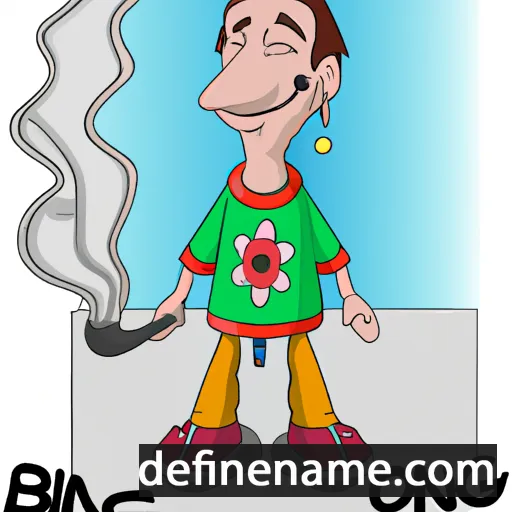 cartoon of the name Bong