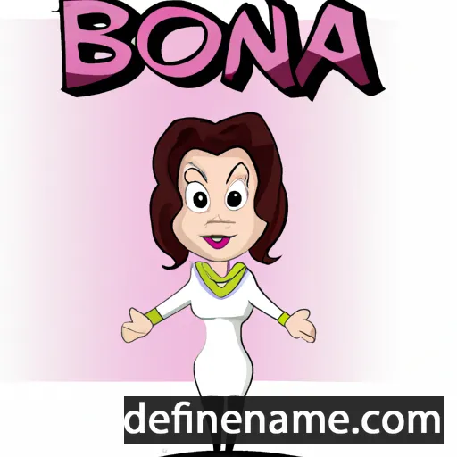 cartoon of the name Bonna