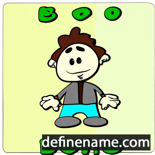 cartoon of the name Bono