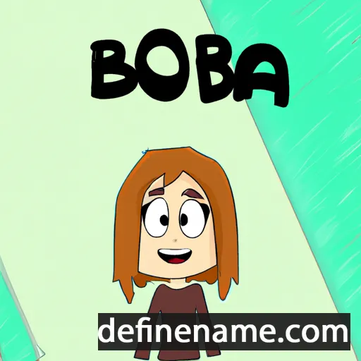 cartoon of the name Bora