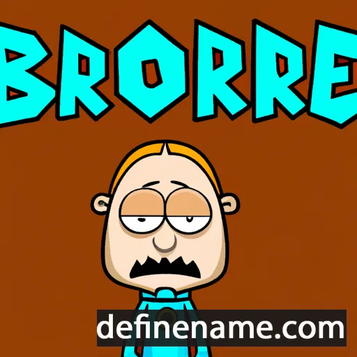 cartoon of the name Bore