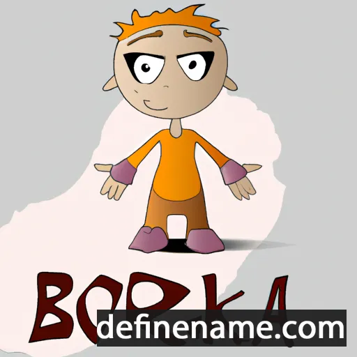 cartoon of the name Borka