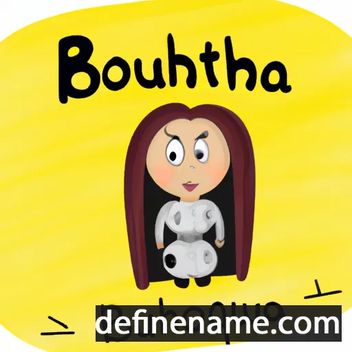 Boutheina cartoon