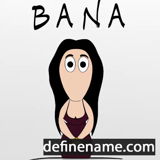 cartoon of the name Brana