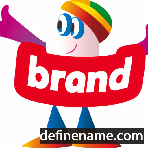 cartoon of the name Brand