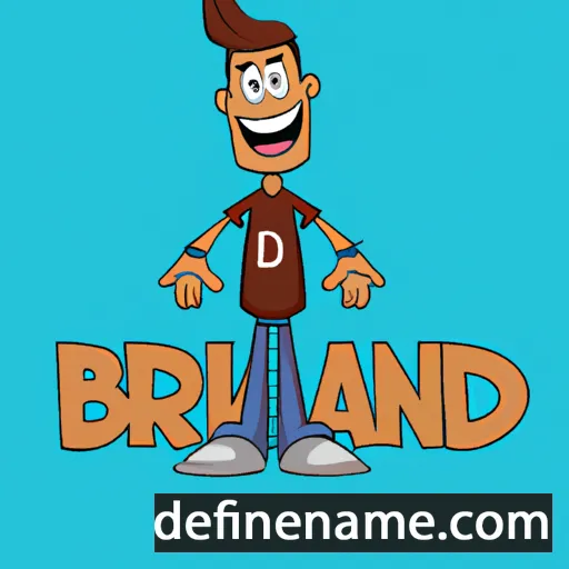 cartoon of the name Brandan