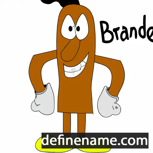 cartoon of the name Brande