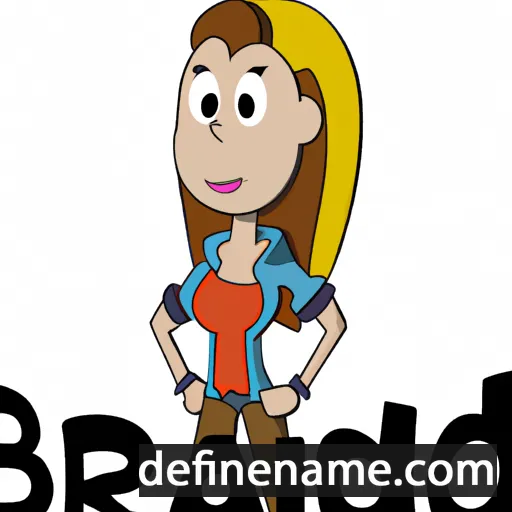 cartoon of the name Brandi