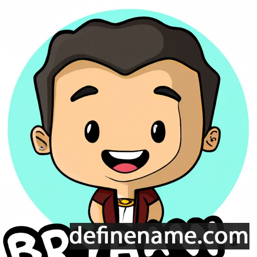 cartoon of the name Brayan