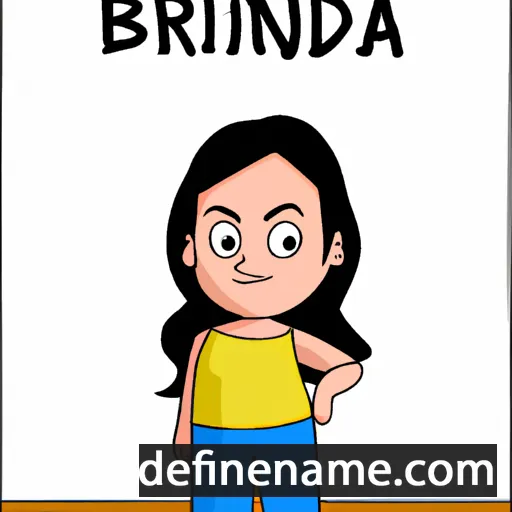 cartoon of the name Brinda