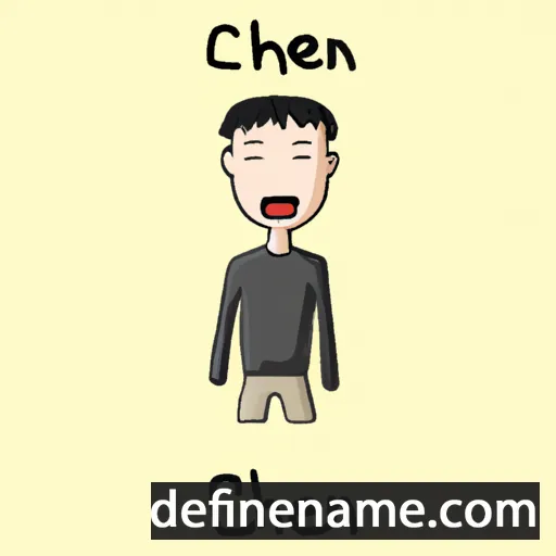 cartoon of the name Chen