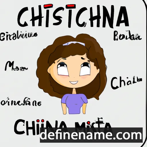 Christina cartoon