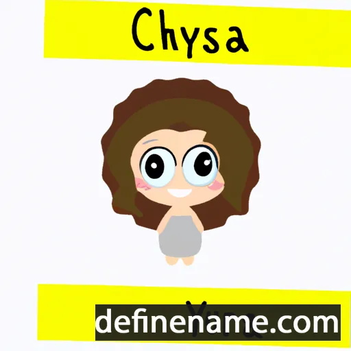 Chryssa cartoon