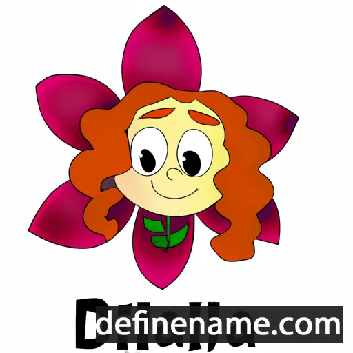 Dahlia cartoon