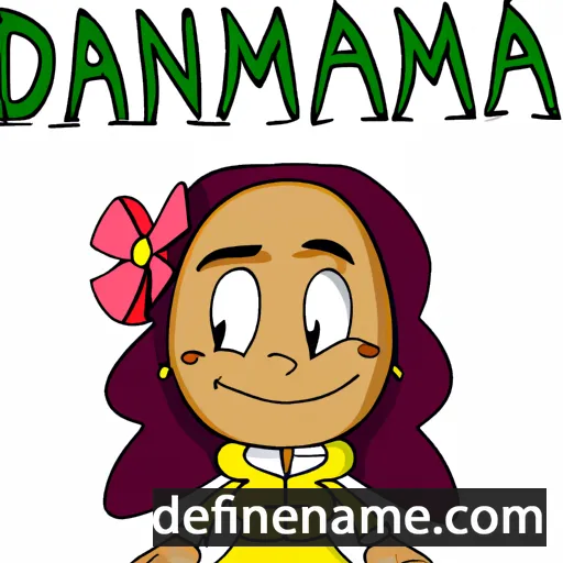 Damiana cartoon