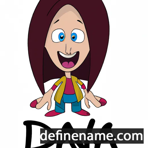 cartoon of the name Dana