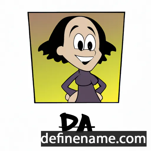 cartoon of the name Dana