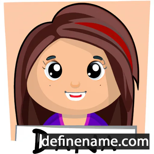 cartoon of the name Dania