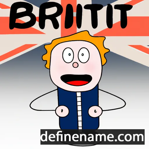 cartoon of the name Brit