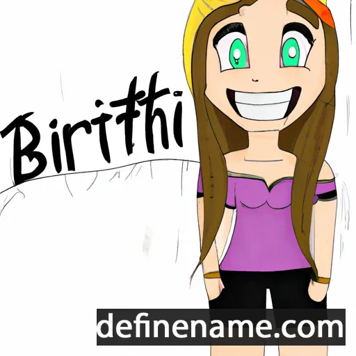 Brittni cartoon