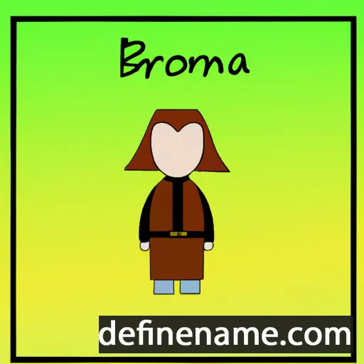 Bronia cartoon