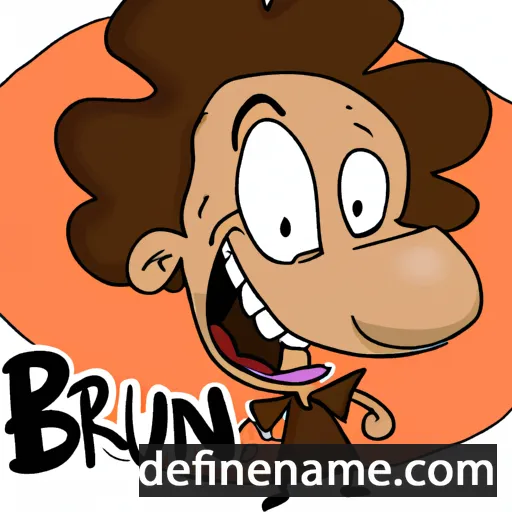 cartoon of the name Brun