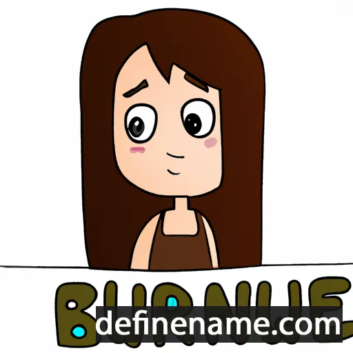 cartoon of the name Brune