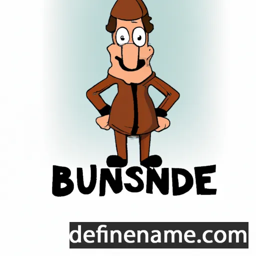 Brunissende cartoon