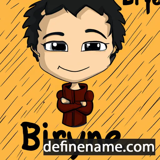 cartoon of the name Brynel