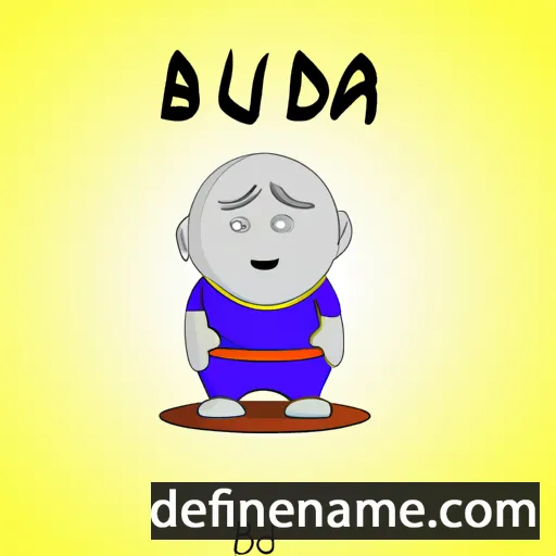 cartoon of the name Buda