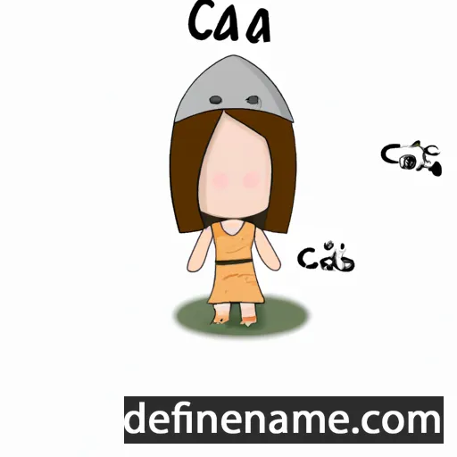 cartoon of the name Caia