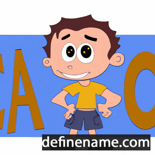 cartoon of the name Caio