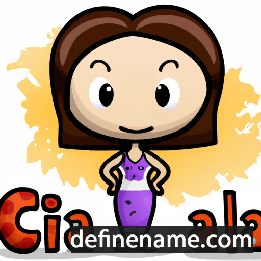 cartoon of the name Calia