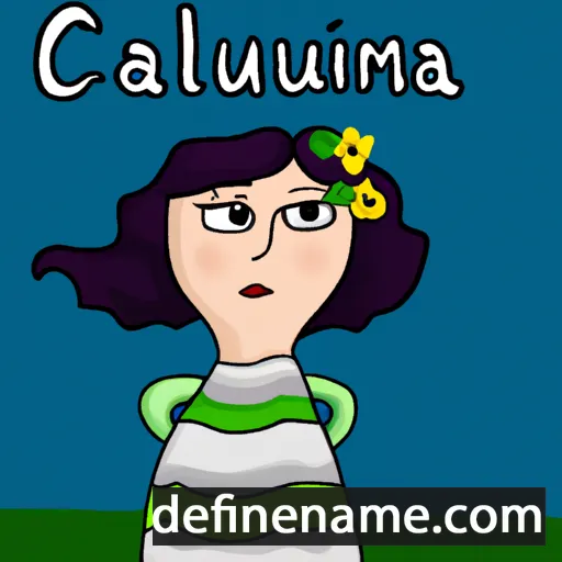 Calumina cartoon