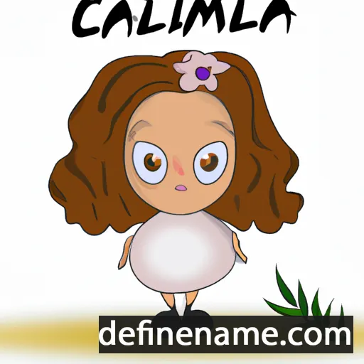 cartoon of the name Camilia