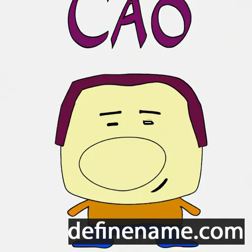 cartoon of the name Cao