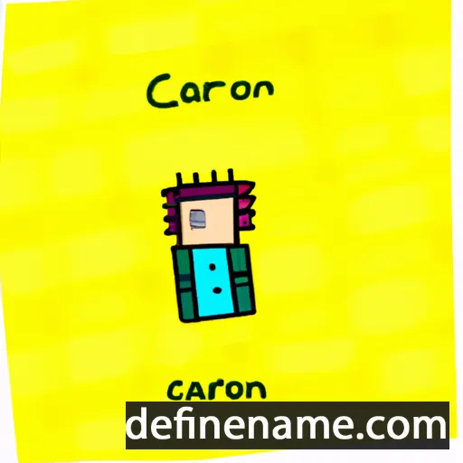 cartoon of the name Caron