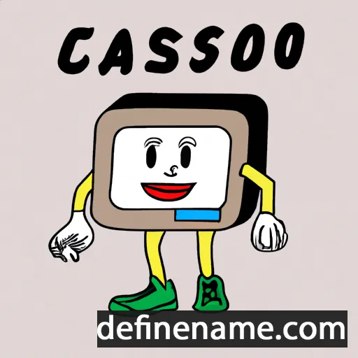 cartoon of the name Casio