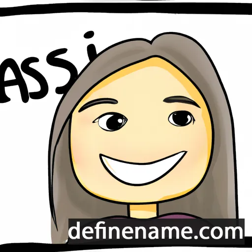 cartoon of the name Cassi