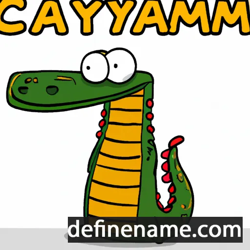 Cayman cartoon