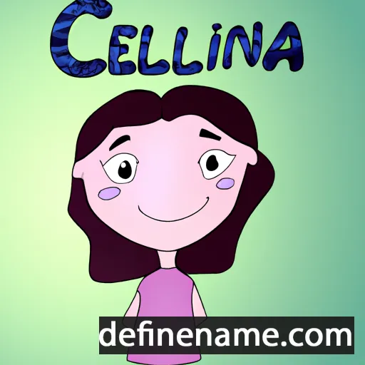 cartoon of the name Celina