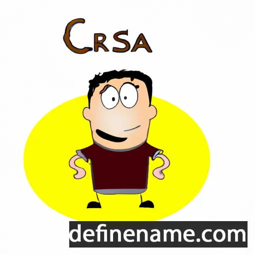 cartoon of the name Cesara