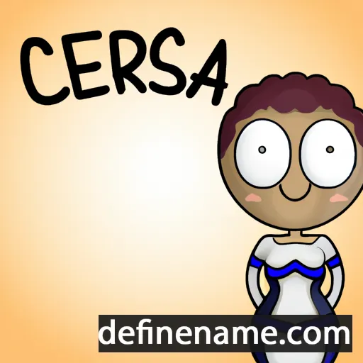 Cesaria cartoon