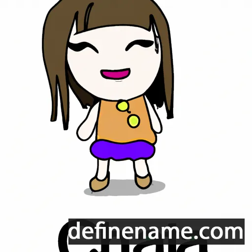 cartoon of the name Cha