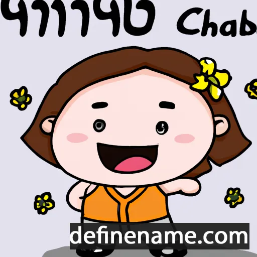 cartoon of the name Chaba