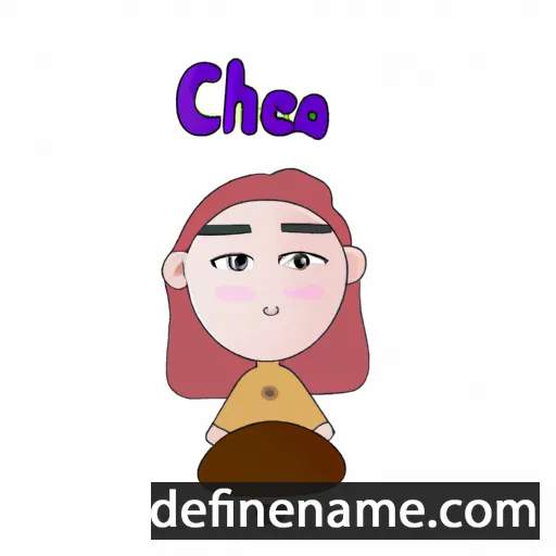 cartoon of the name Chae-ha