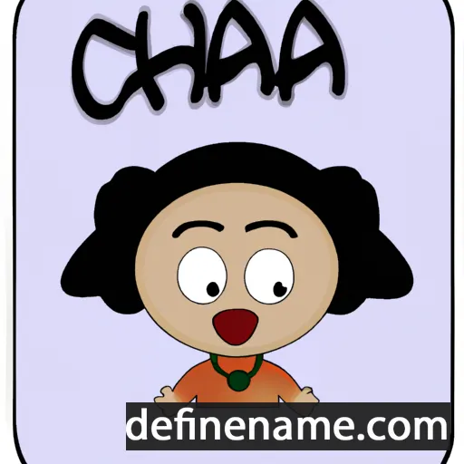 cartoon of the name Chana