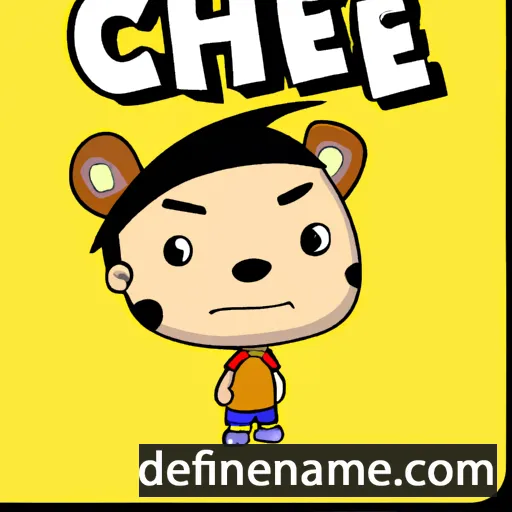 cartoon of the name Chee